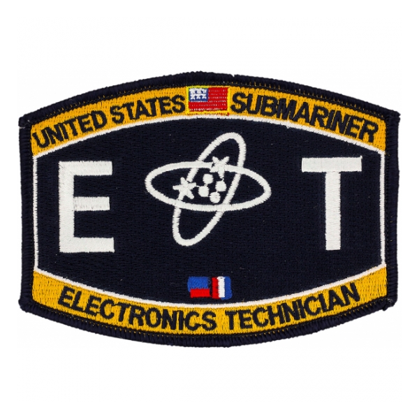 USN RATE Submariner ET Electronics Technician Patch