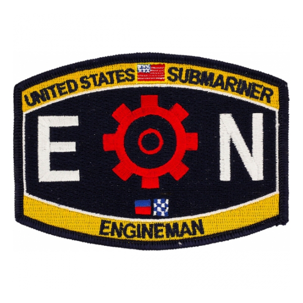 USN RATE Submariner EN Engineman Patch