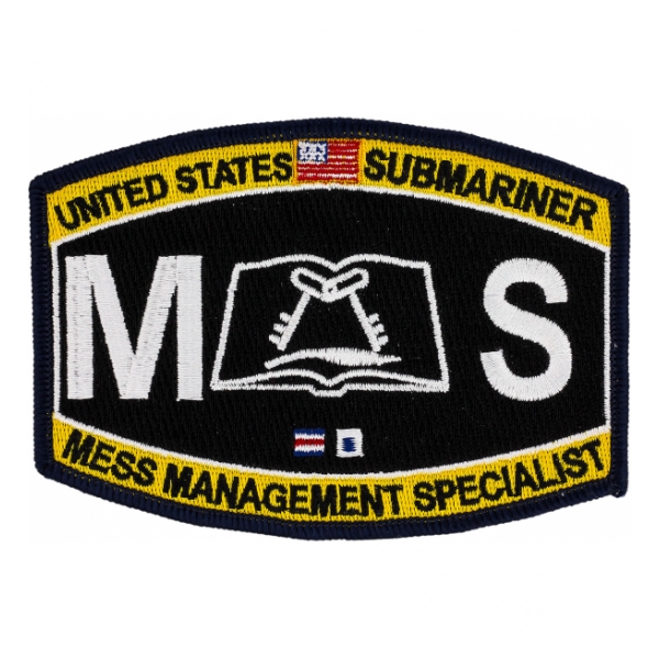 USN RATE Submariner MS Mess Management Specialist Patch