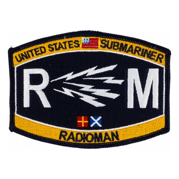 USN RATE Submariner RM Radioman Patch