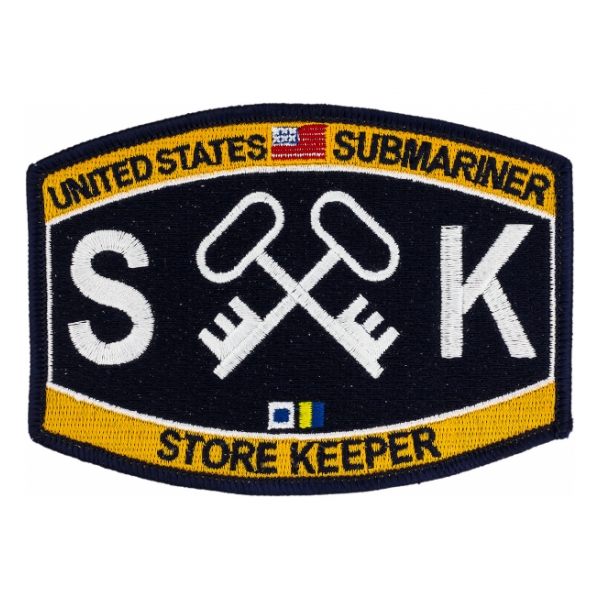 USN RATE Submariner SK Store Keeper Patch