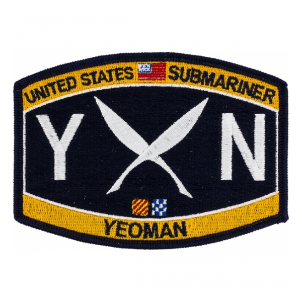 USN RATE Submariner YN Yeoman Patch