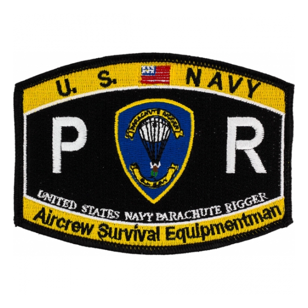 USN RATE PR Navy Parachute Rigger Aircrew Survival Equipmentman patch