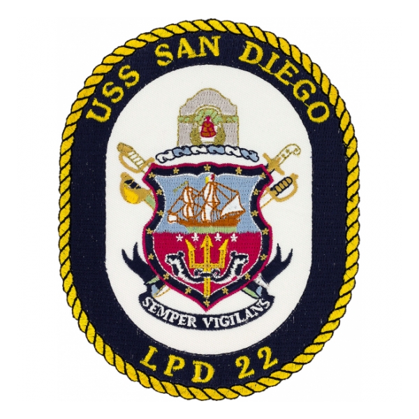 USS San Diego LPD-22 Ship Patch