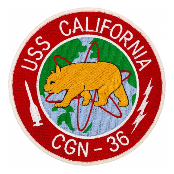 USS California CGN-36 Ship Patch