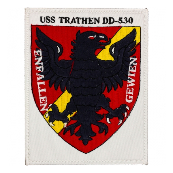 USS Trathen DD-530 Ship Patch