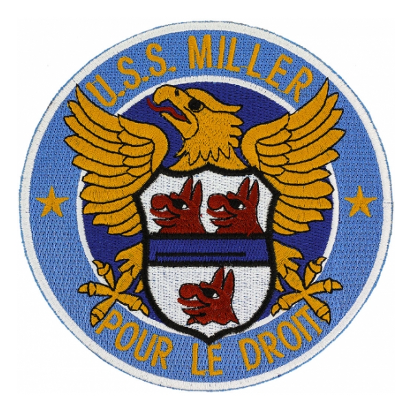 USS Miller DD-535 Ship Patch