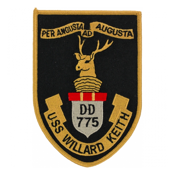USS Willard Keith DD-775 Ship Patch