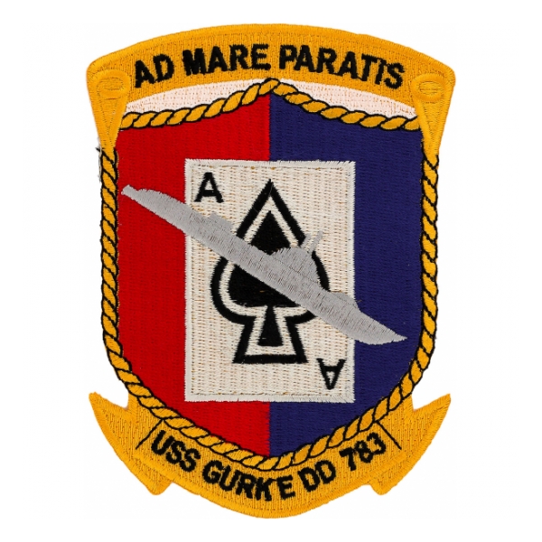 USS Gurke DD-783 Ship Patch