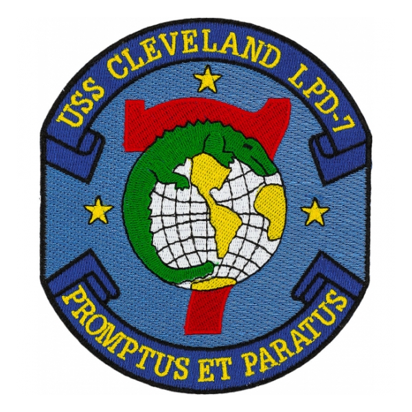 USS Cleveland LPD-7 Ship Patch