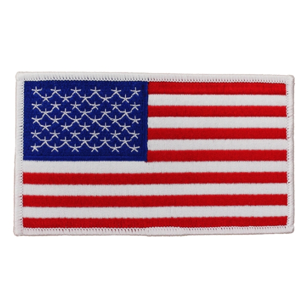 American Flag Patch (White Border)
