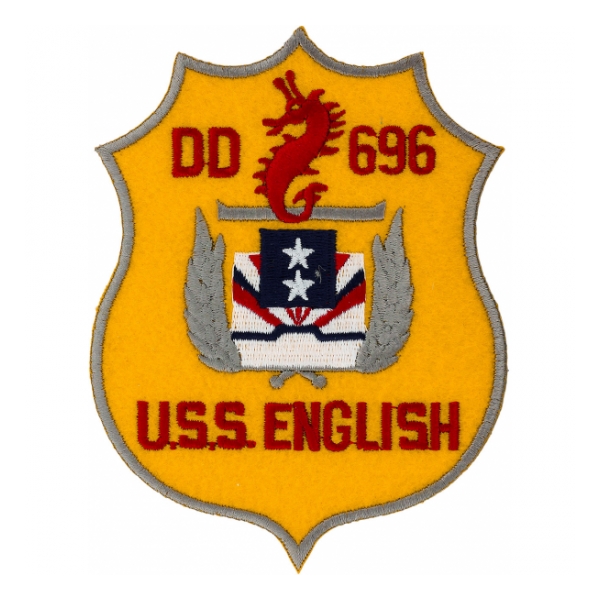 USS English DD-696 Ship Patch