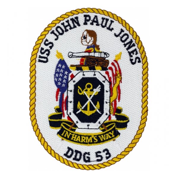 USS John Paul Jones DDG-53 Ship Patch