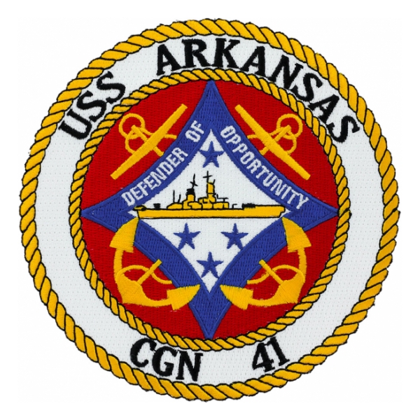 USS Arkansas CGN-41 Ship Patch