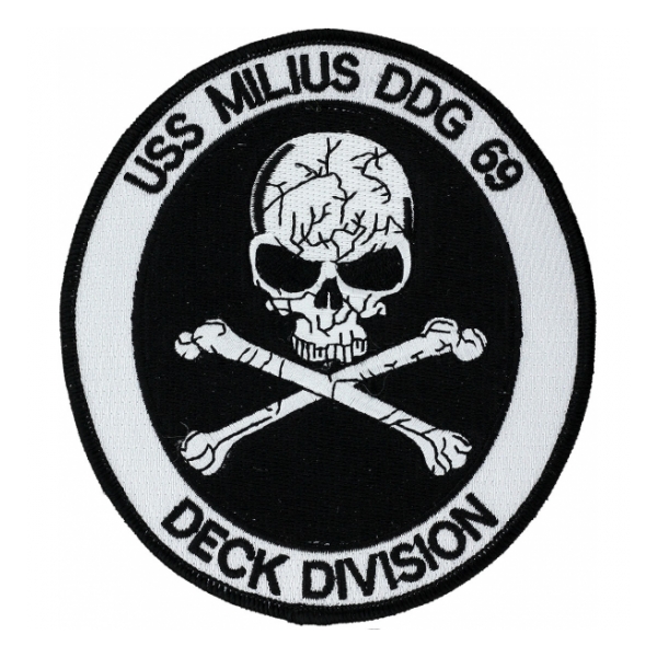 USS Milius Deck Division DDG-69 Ship Patch