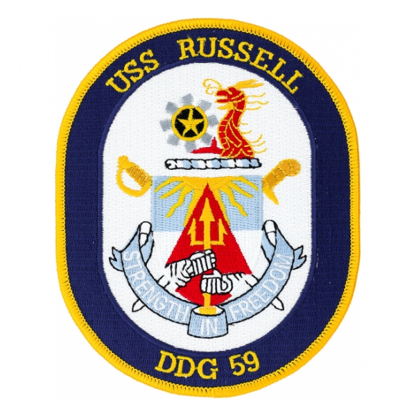 USS Russell DDG-59 Ship Patch