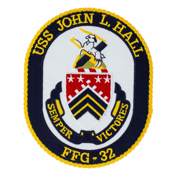 USS John L. Hall FFG32 Ship Patch Flying Tigers Surplus