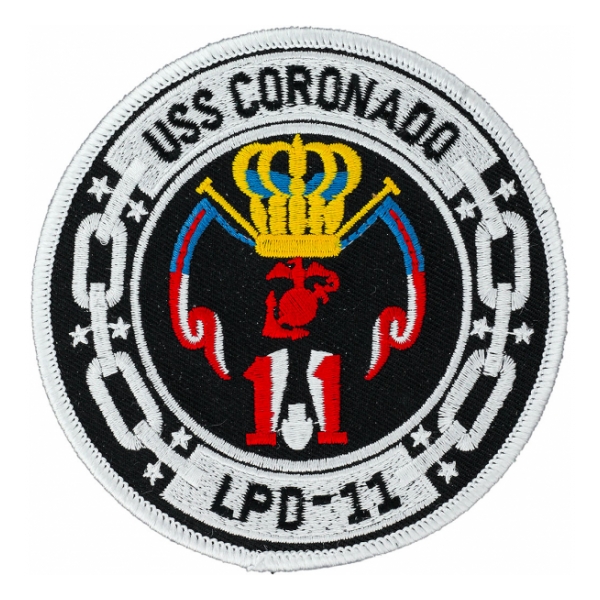 USS Coronado LPD-11 Ship Patch