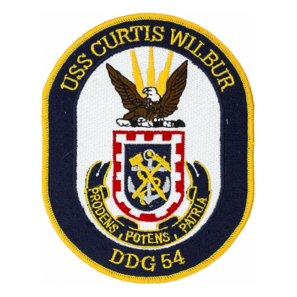USS Curtis Wilbur DDG-54 Ship Patch