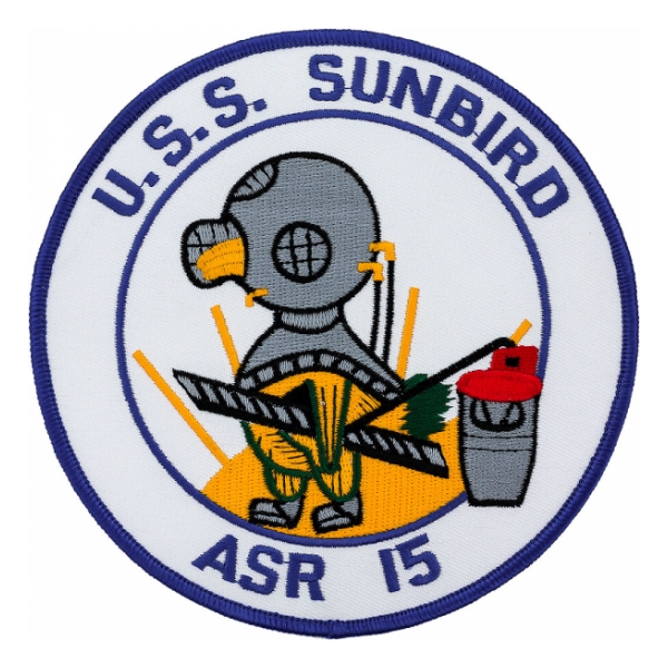 USS Sunbird ASR-15 Ship Patch