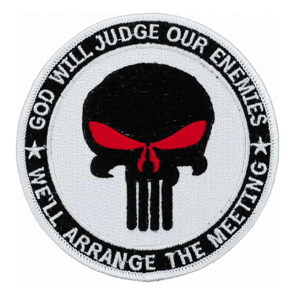 Seal Punisher Patch White