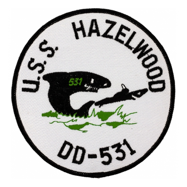 USS Hazelwood DD-531 Ship Patch