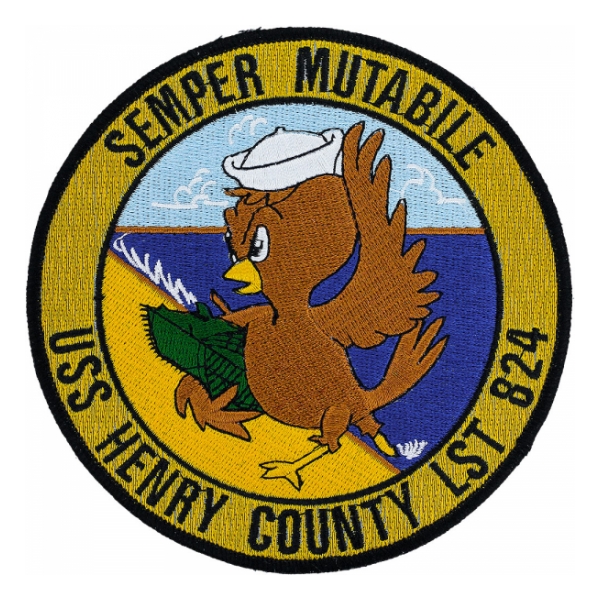 USS Henry County LST-824 Ship Patch