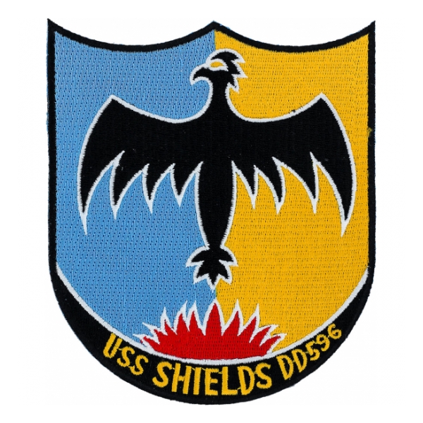 USS Shields DD-596 Ship Patch