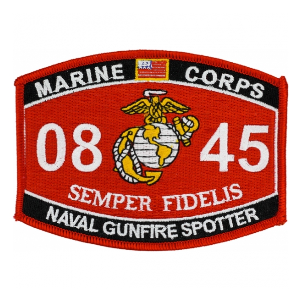 USMC MOS 0845 Naval Gunfire Spotter Patch