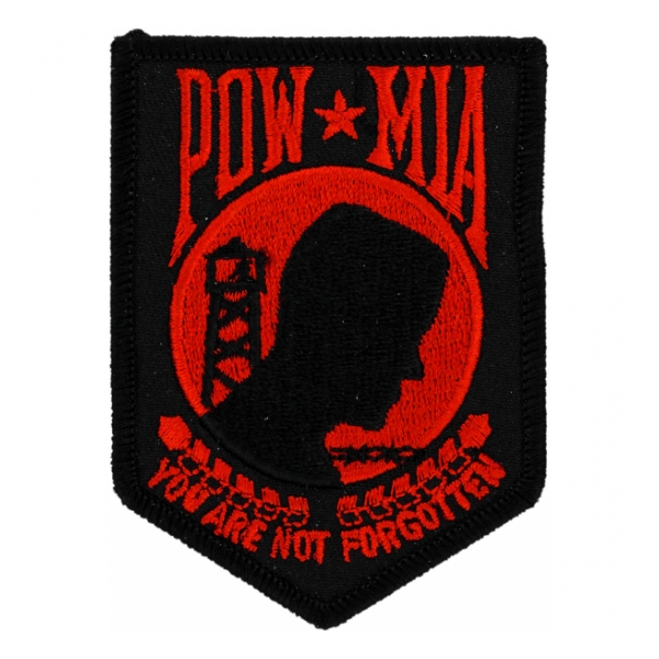 POW * MIA Patch (Black & Red - Small)