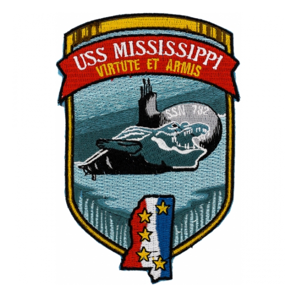 USS Mississippi SSN-782 Patch