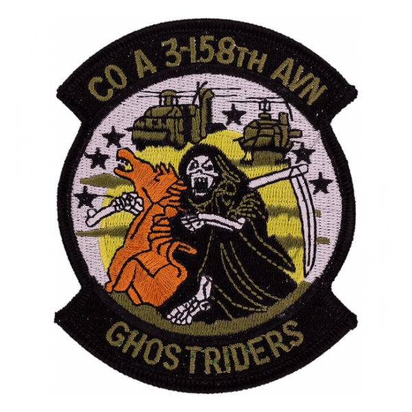 A Company 3 158th Aviation Patch (Ghost Riders)