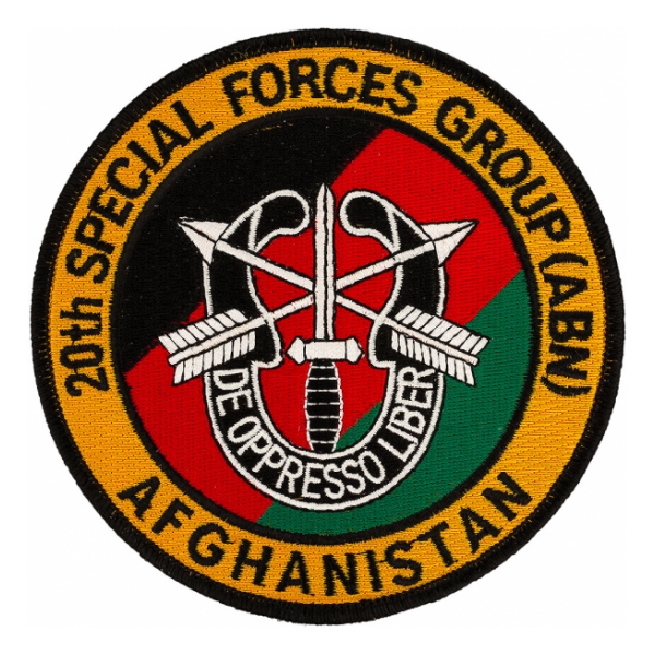 20th Special Forces Group Afghanistan Patch