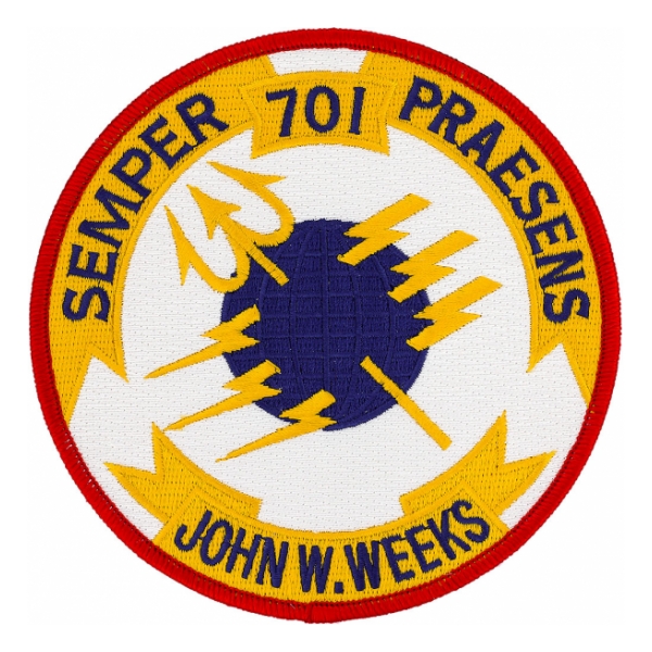 USS John W. Weeks DD-701 Ship Patch
