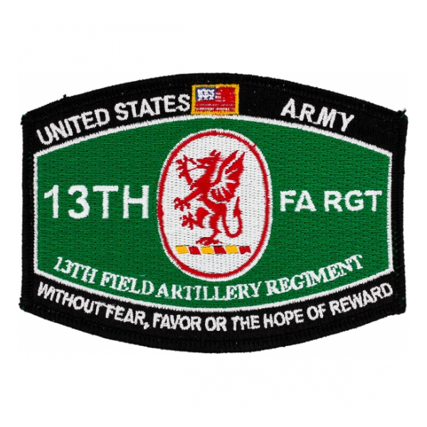 13th Field Artillery Regiment MOS Patch