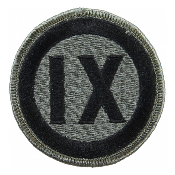 9th Corps Patch Foliage Green (With Hook Fastener)