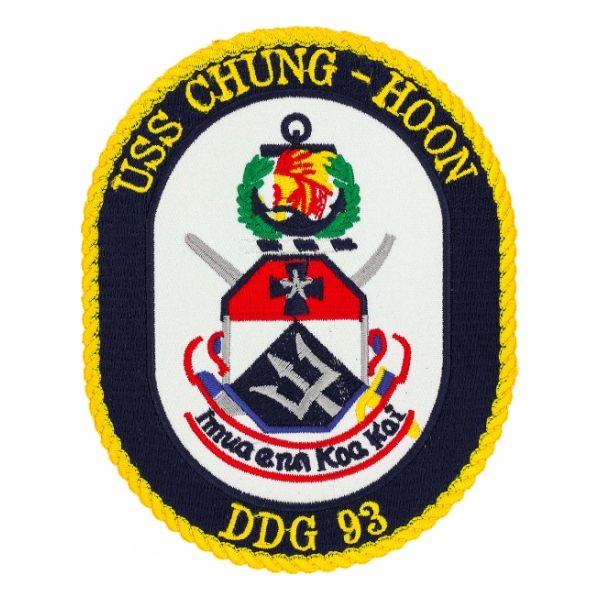 USS Chung-Hoon DDG-93 Ship Patch