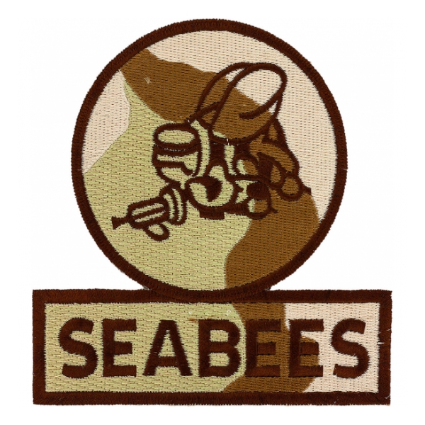 Seabees Patch (Desert Camo)