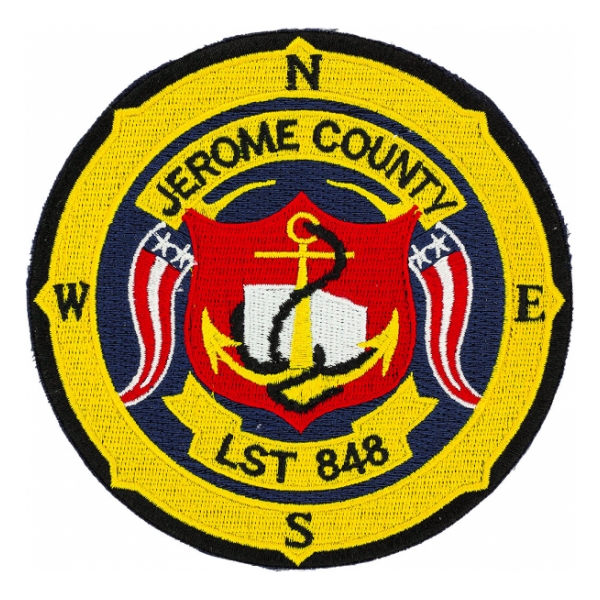 USS Jerome County LST-848 Ship Patch