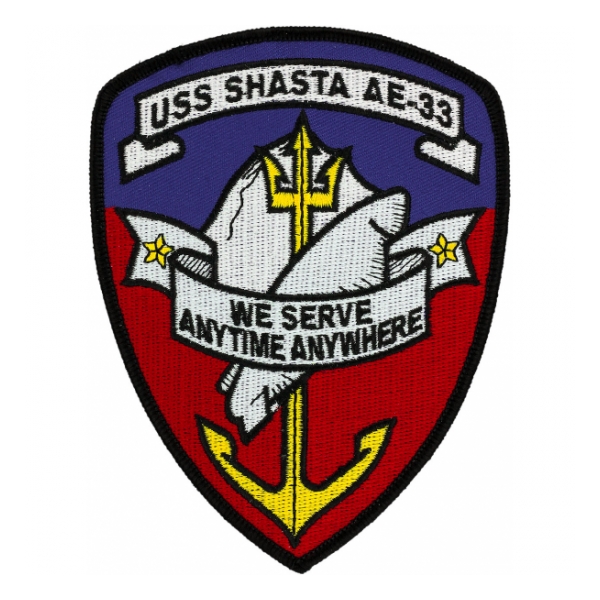 USS Shasta AE-33 Ship Patch