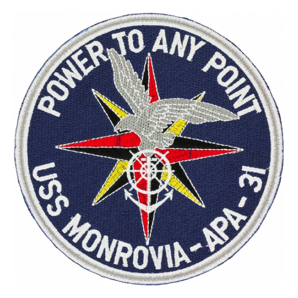 USS Monrovia APA-31 Ship Patch