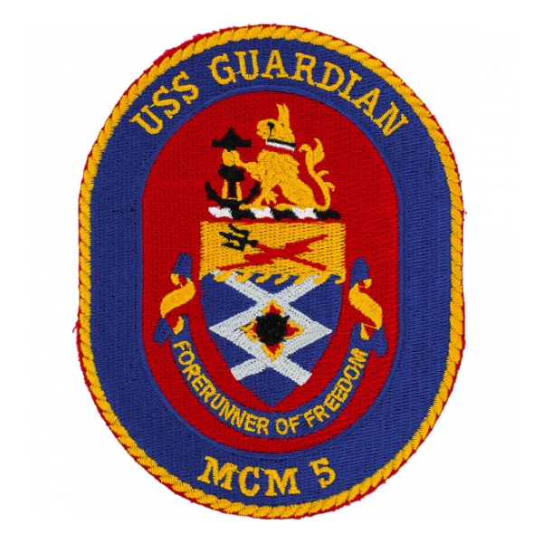 USS Guardian MCM-5 Ship Patch