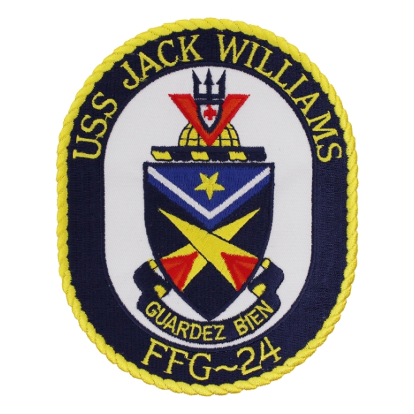 USS Jack Williams FFG-24 Ship Patch
