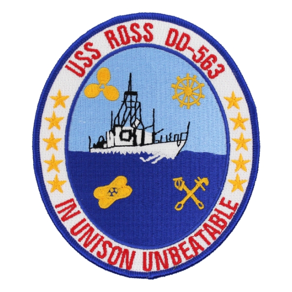 USS Ross DD-563 Ship Patch