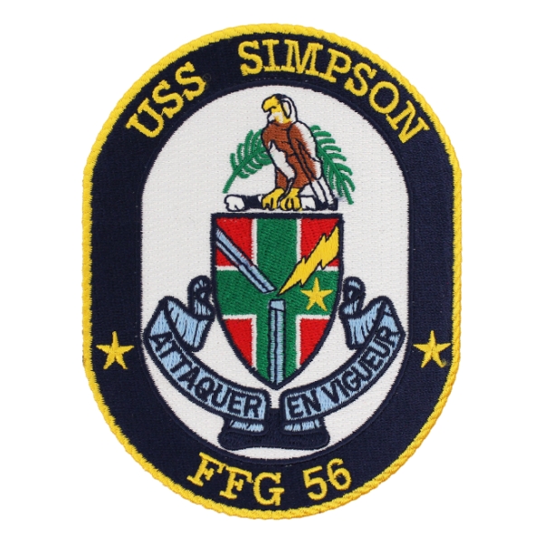 USS Simpson FFG-56 Ship Patch