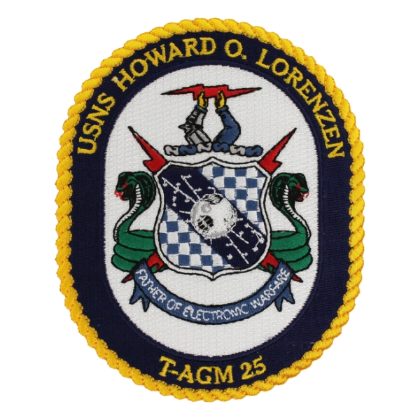 USNS Howard O. Lorenzen T-AGM 25 Ship Patch