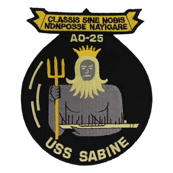 USS Sabine AO-25 Ship Patch