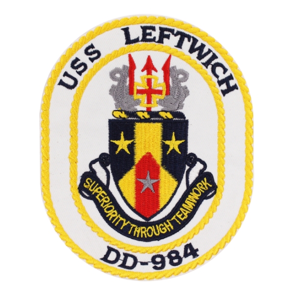 USS Leftwich DD-984 Ship Patch
