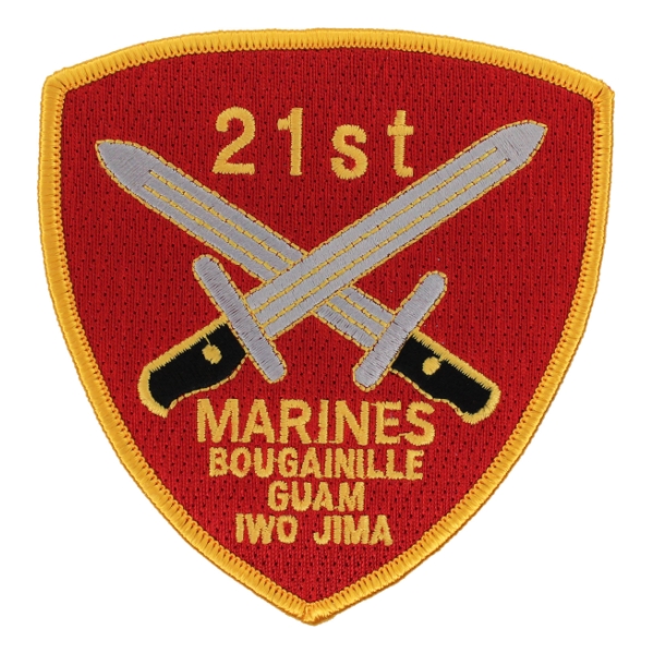21st Marines Regiment (Bougainille- Guam-Iwo Jima) Patch
