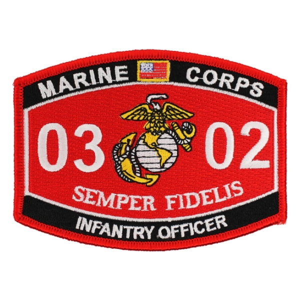 USMC MOS 0302 Infantry Officer Patch